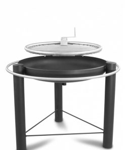 Feuerschale hoch 70cm mit Grillrost